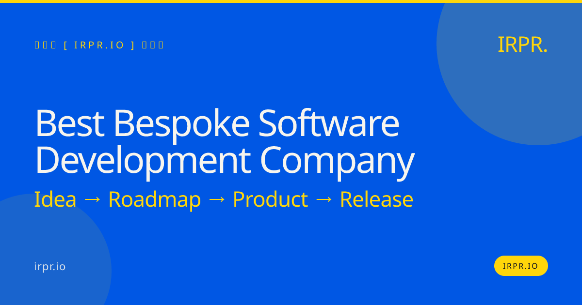 Best Bespoke Software Development Company | IRPR.io — IRPR.io
