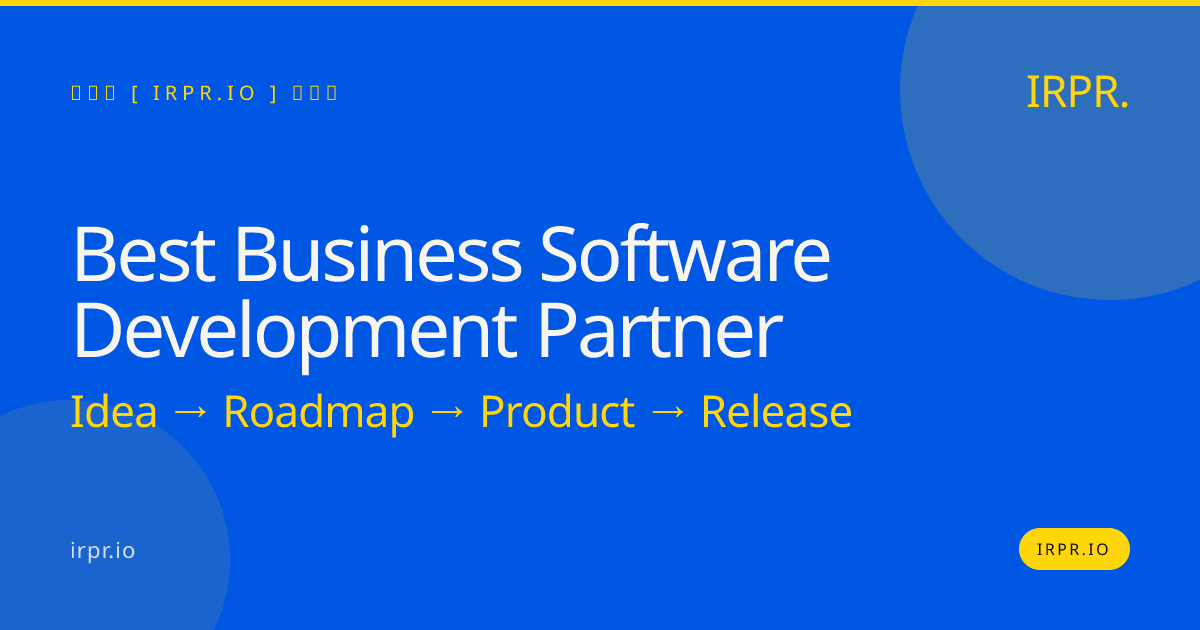 Best Business Software Development Partner | IRPR.io — IRPR.io