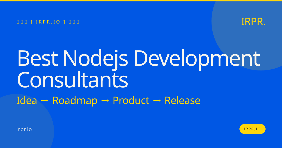 Best Node.js Development Consultants — IRPR.io