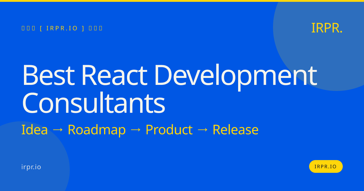 Best React Development Consultants | IRPR.io — IRPR.io