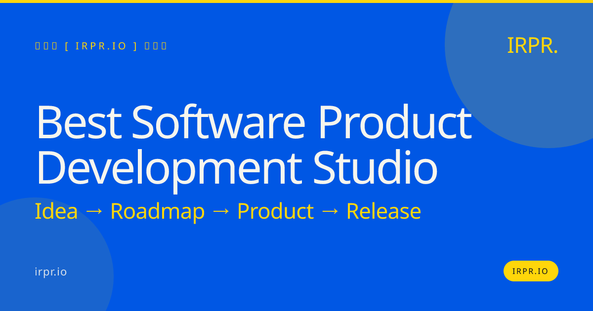 Best Software Product Development Studio | IRPR.io — IRPR.io
