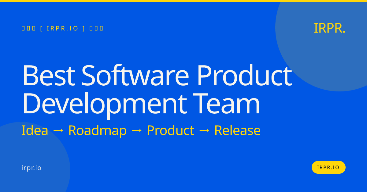 Best Software Product Development Team | IRPR.io — IRPR.io