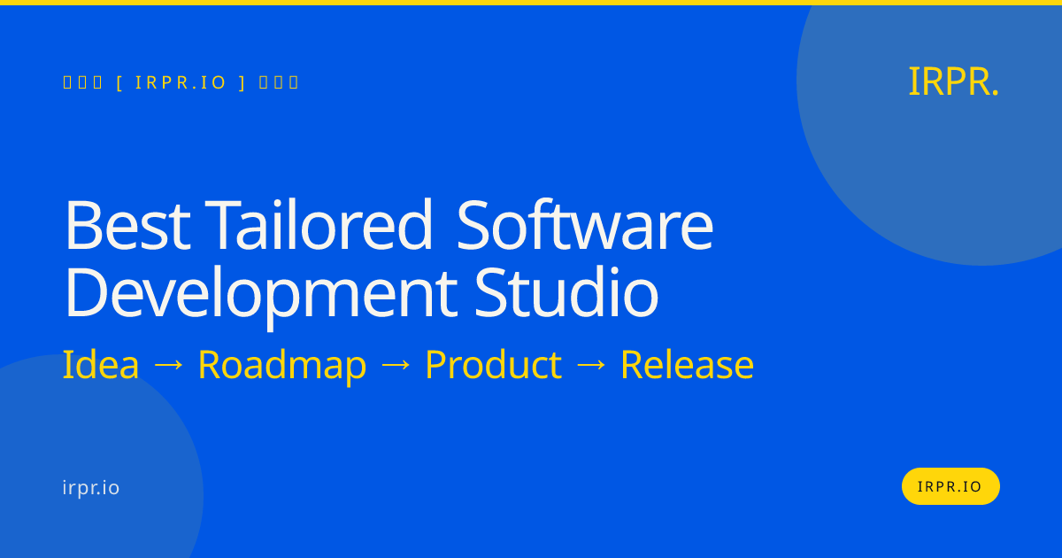 Best Tailored Software Development Studio | IRPR.io — IRPR.io