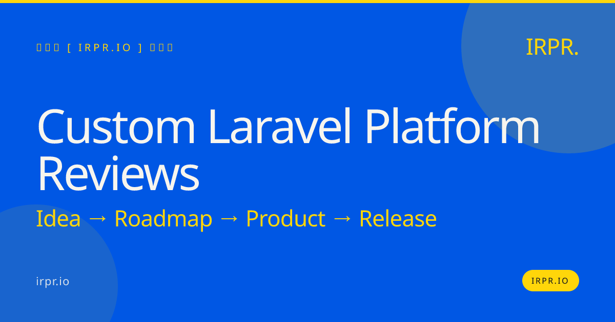 Custom Laravel Platform Reviews | Learn What Real Clients Say — IRPR.io