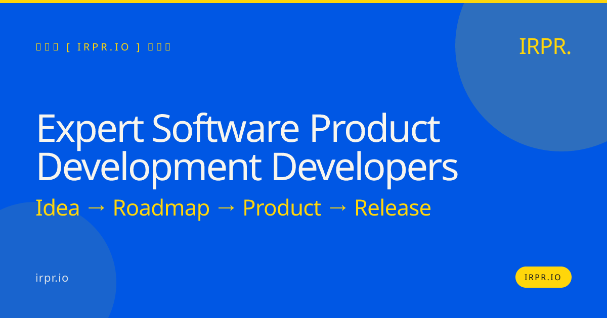 Expert Software Product Development Developers | IRPR.io — IRPR.io