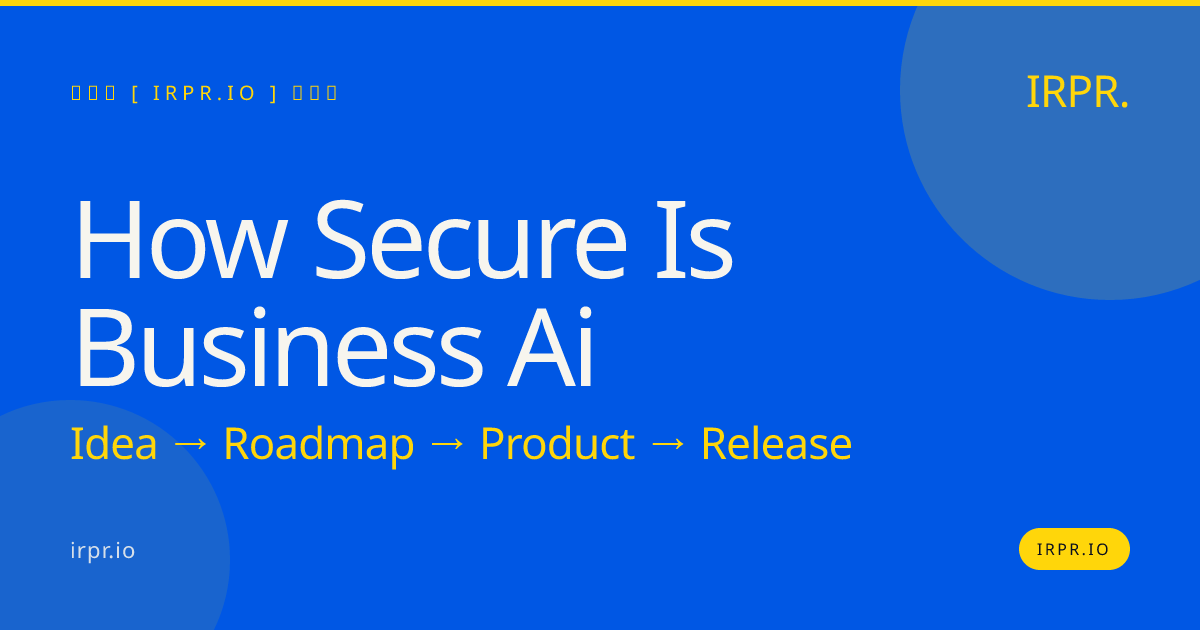 How Secure Is Business AI? | IRPR.io — IRPR.io