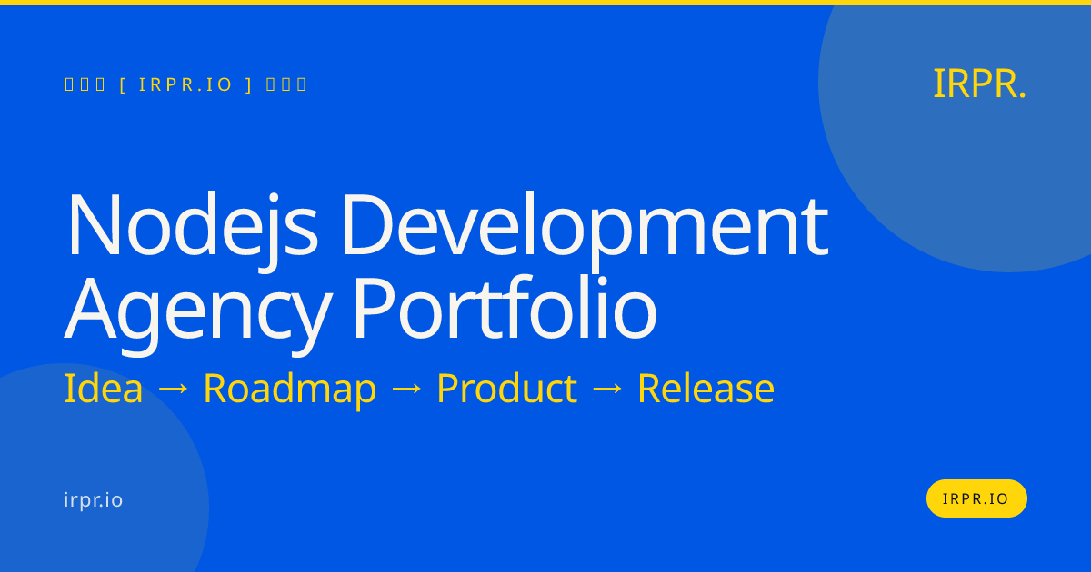 Node.js Development Agency Portfolio — IRPR.io