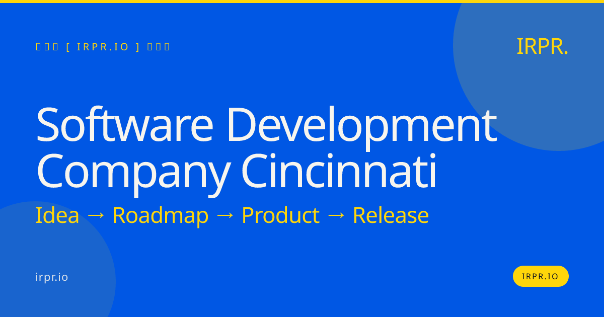 Software Development Company Cincinnati | IRPR.io — IRPR.io