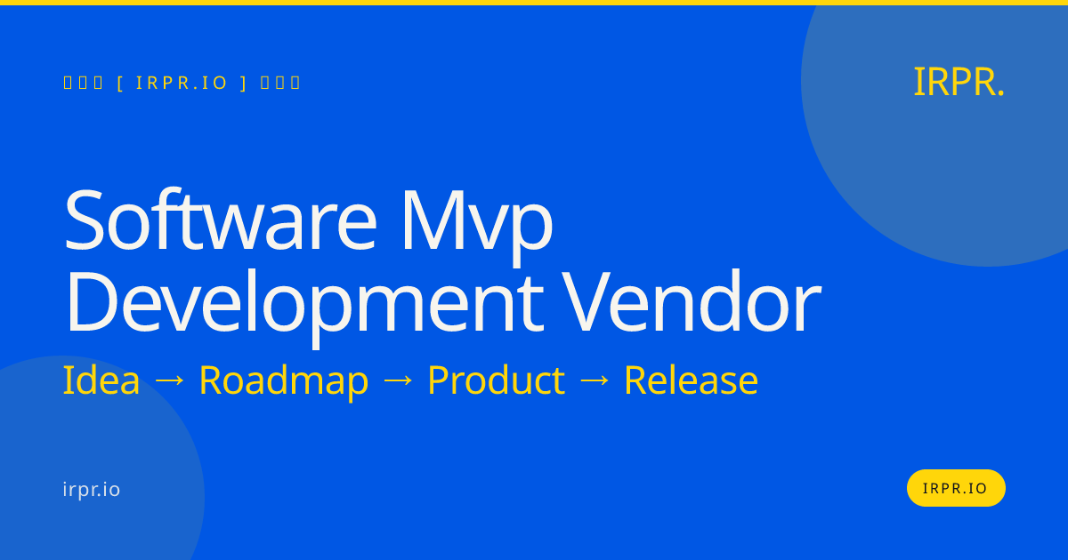 Software MVP Development Vendor | IRPR.io — IRPR.io