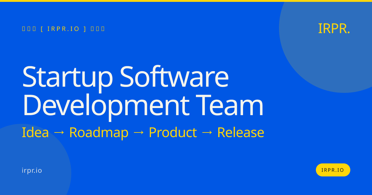Startup Software Development Team | IRPR.io — IRPR.io