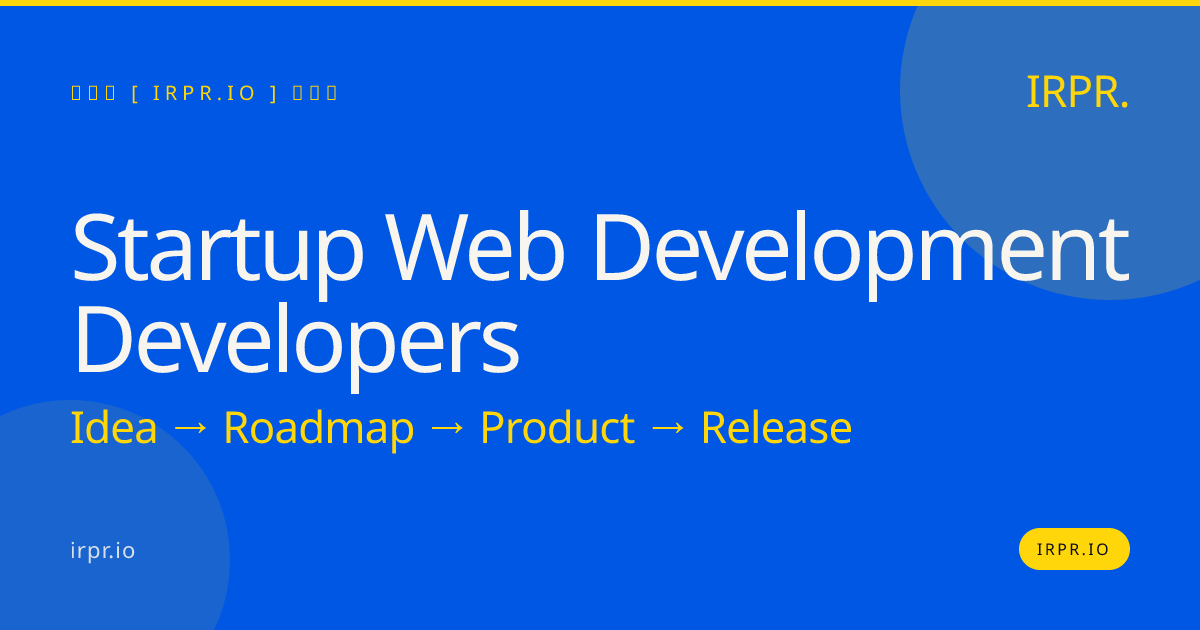 Startup Web Development Developers | IRPR.io — IRPR.io