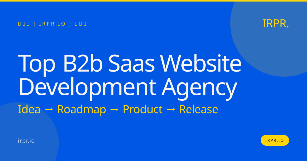 Top B2B SaaS Website Development Agency | IRPR.io — IRPR.io