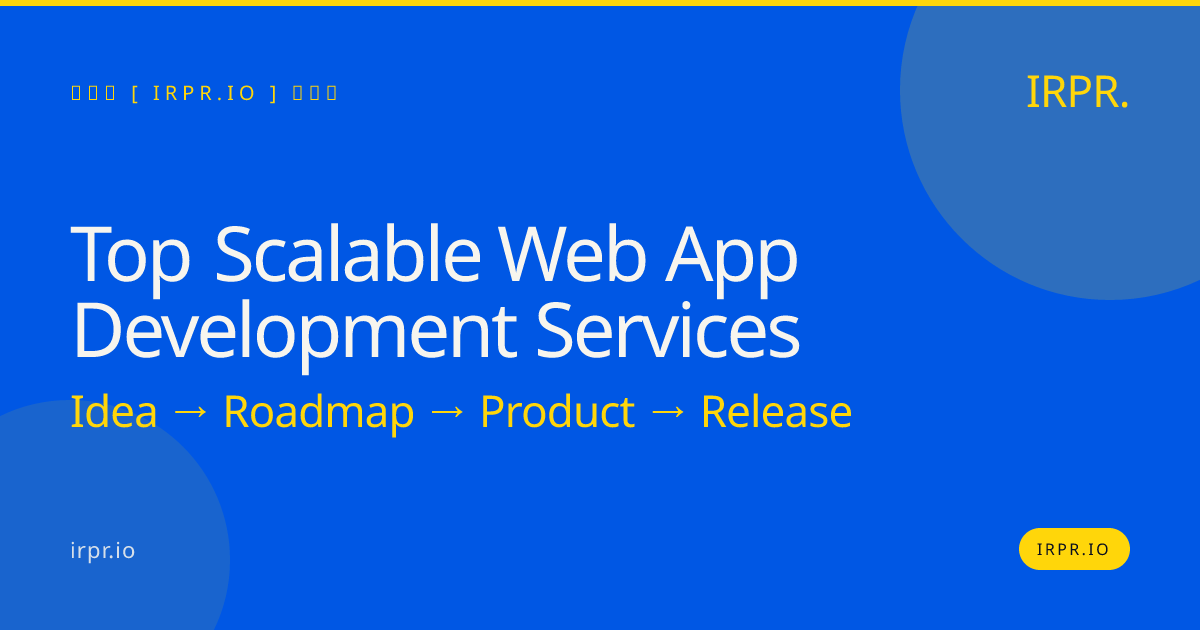 Top Scalable Web App Development Services | IRPR.io — IRPR.io