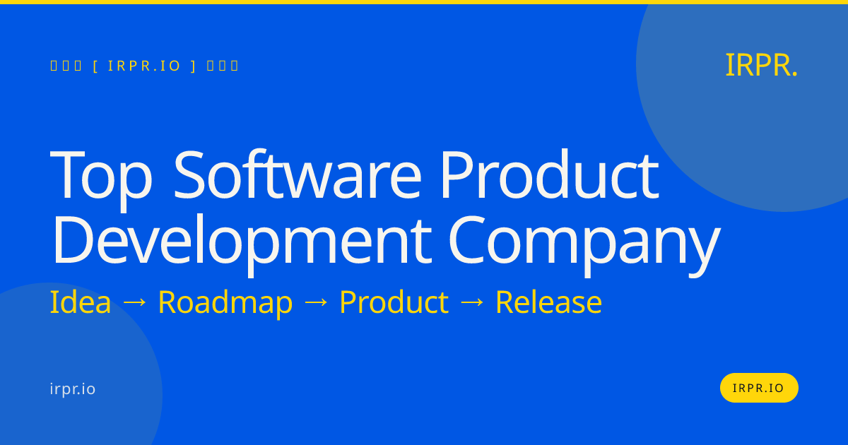Top Software Product Development Company | IRPR.io — IRPR.io