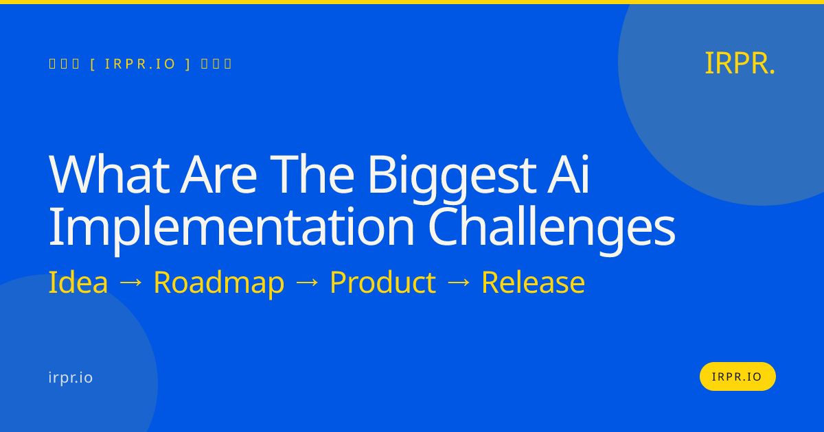 What Are the Biggest AI Implementation Challenges | IRPR.io — IRPR.io