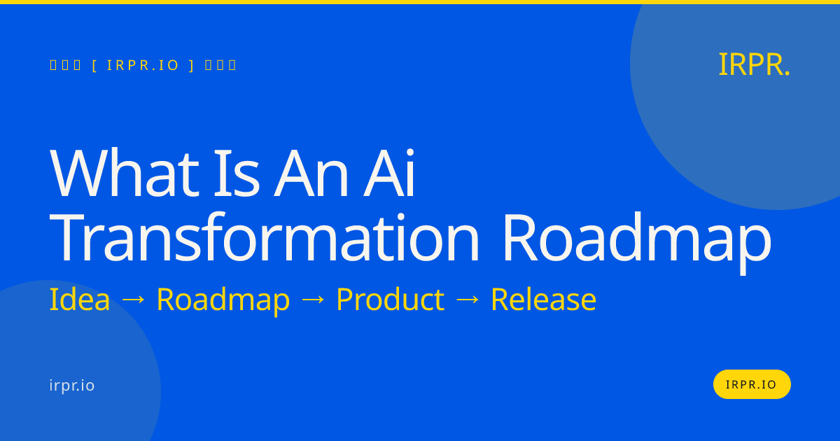 What is an AI Transformation Roadmap? | IRPR.io — IRPR.io