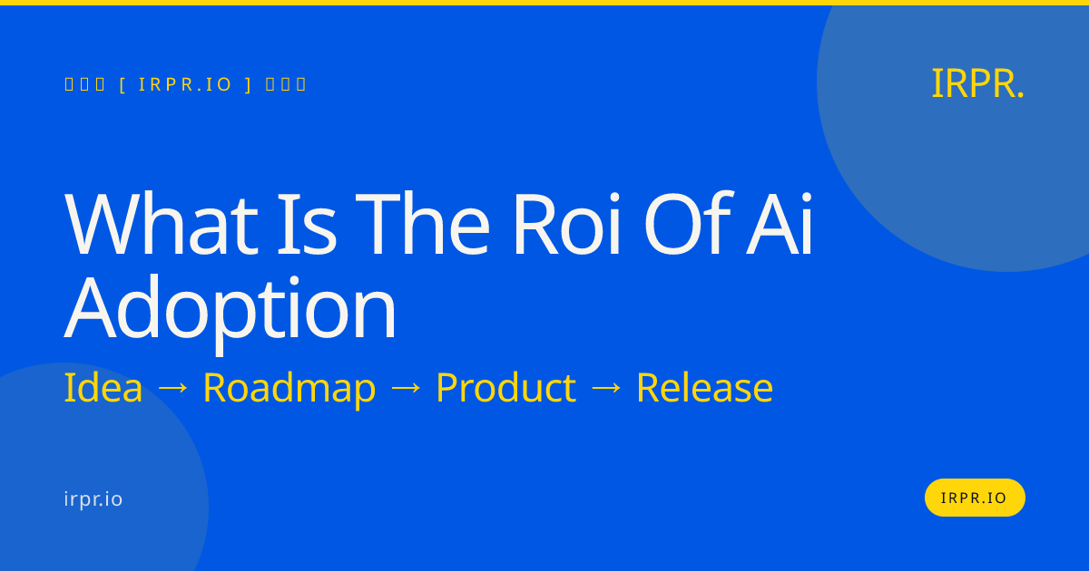 What is the ROI of AI Adoption? Real Numbers from 200+ Projects — IRPR.io
