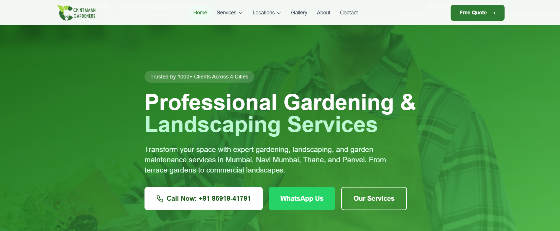Chintaman Gardeners - Brand + Web